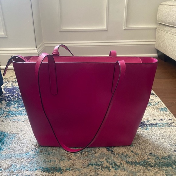 ♠️♥️ KATE SPADE ♥️♣️ EMILIA LARGE TOTE PINK BAG - Picture 3 of 5